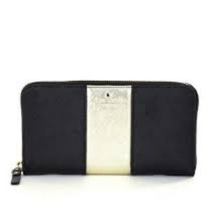 NWOT Kate Spade Cedar Street Stripe Stacy Wallet